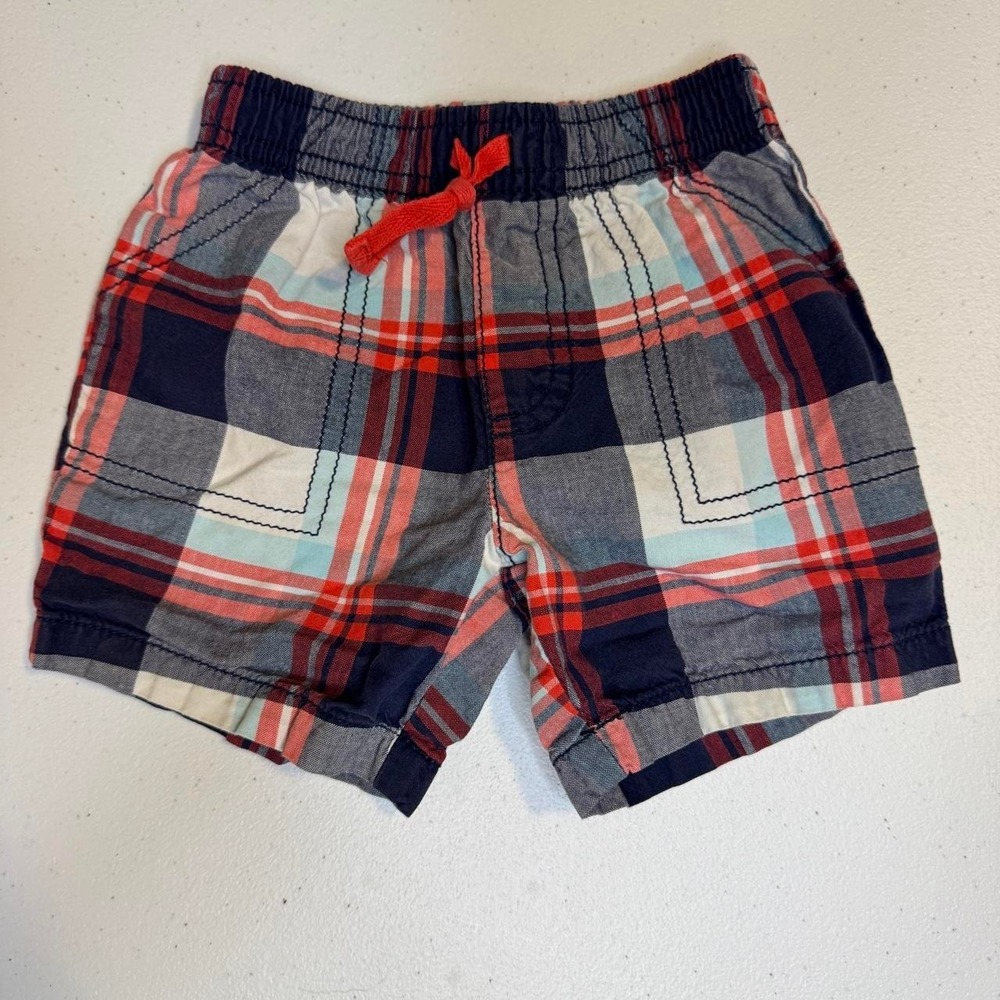 Carter's Plaid Baby Shorts 9–12M (Tagged 12M)